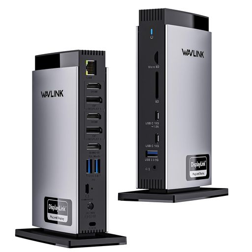 WAVLINK15-in-1˥СDisplayLinkɥå󥰥ơ4K+ǥ奢2KбM1M2M3åܤMacWindowsΡȥѥб3ĤHDMI2ĤDPRJ45ǥ/ޥS