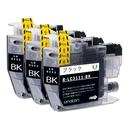 LC3111BK3本互換インク互換品ブラザー(Brother)用純正品併用LC3111-4PK個包装大容量残量表示ICチップ対..