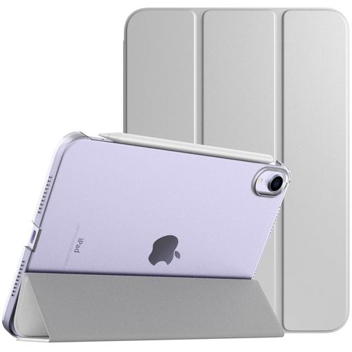 iPadMiniA17ProケースiPadmini7ケースiPadMini6ケースTiMOVOiPadmini第7/6世代カバー8.3インチ2024/2021背面半透明PC製PUレザー三つ折りスタンド