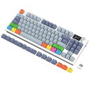 ATTACK SHARK X AJAZZ K86 メカニカルゲーミングキーボード 無線 技適認証済み ワイヤレス 3つの接続モード2.4G / BLUETOOTH5.1 / USB-C TFTカラースクリーン ノブ シロナガスクジラ軸-ガスケット構造(2)
