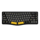 AKS068 ゲーミングキーボード アリスレイアウト 68キーアンチゴーストキー GASKET構造 ホットスワップ可能 人間工学 南向きのRGBバックライト 両側RGBライトPBTキーキャップ TYPE-C有線 WINDOWS(2)