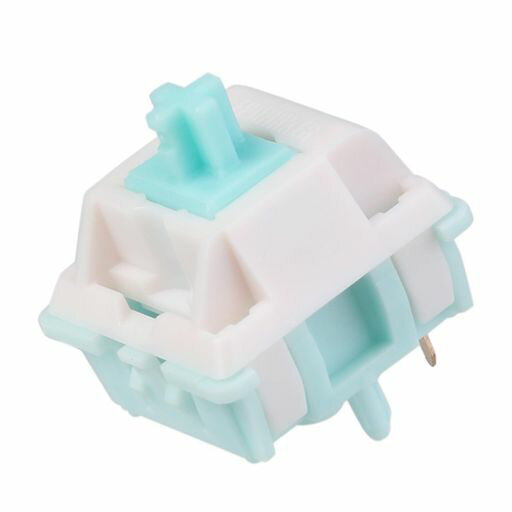 EPOMAKER JADE BLOSSOM キーボードスイッチ LYステム フルPOM ゲーミングキーボード用 ハウジング リニア 潤滑済み 5ピンスイッチ 30ピース (LINEAR JADE BLOSSOM 35GF)