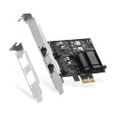 BINARDAT 2ポート 2.5G PCIE ネットワークアダプター、RTL8125B LANコントローラー 2500/1000/100MBPS イーサネット RJ45 NIC カード サポート PXE WINDOWS / LINUX 用(2)