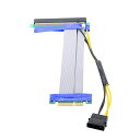 CableccPCI-EExpress4xto16xFlexCableExtenderConverterRiserCardAdapterwith4pinPower15cm