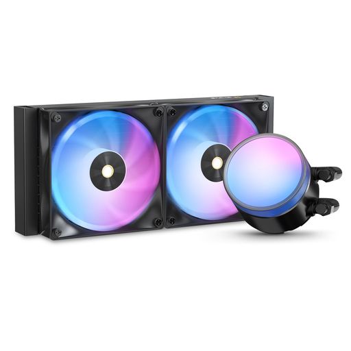 OcypusDeltaL24ARGBCPUクーラー簡易水冷240mm、レイヤーARGBライティングエフェクト、TDP280W、低ノイ..