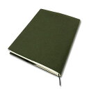 ブックカバーA5文芸書参考書専門書サイズ調整可能読書日本製しおり付き和雑貨おしゃれプレゼント(キャンバスブリティッシュグリーンA5文芸書参考書専門書)