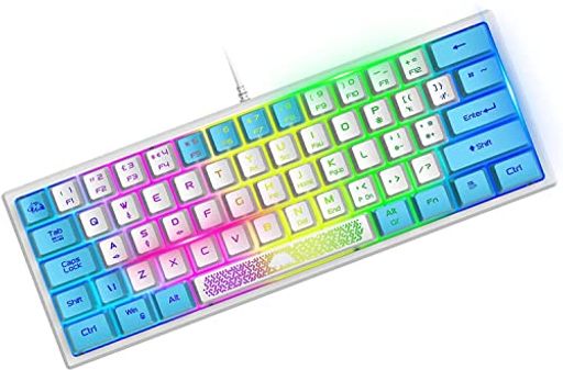 LEXONTECH X ZIYOU LANG K61ゲーミングキーボードLEDバックライトRGB 60% 62キー 静音 コンパクト (US配列) USBメンブレン式 有線 USB接続キーボード 高耐久 防衝突 防水多機能マルチメディアキ LEXONTECH X ZIYOU LANG K61ゲーミングキーボードLEDバックライトRGB 60% 62キー 静音 コンパクト (US配列) USBメンブレン式 有線 USB接続キーボード 高耐久 防衝突 防水多機能マルチメディアキ