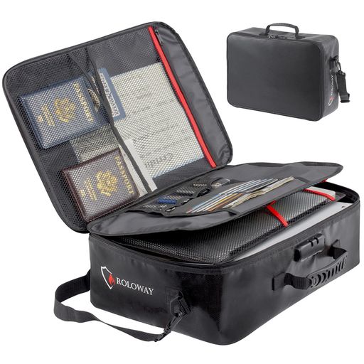 SEKAMロックバッグ(43X30X13cm)、多用途耐火バッグ(ブラック)