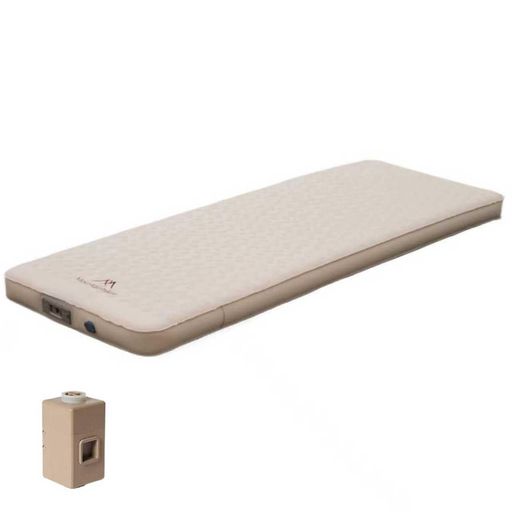 Mountainhikerキャンプマットエアーマット10cm高反発ポリウレタンキャンプ用エアベッド。電動エアポン..