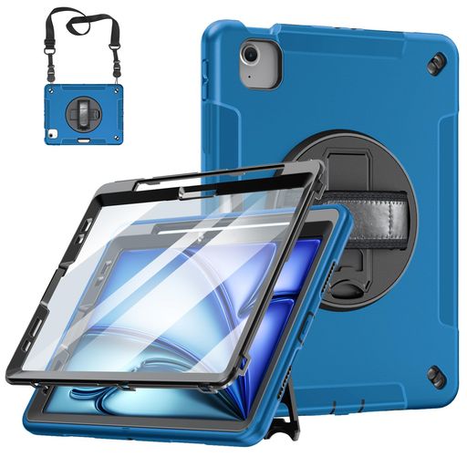 Miesherk iPad Air 11インチ ケース M4/M3/M2に対応 (2026、2025、2024)耐衝撃 ケース,青