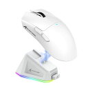ATTACK SHARK X11 ゲーミングマウス ワイヤレス 無線 2.4G/BLUETOOTH/USB-C 超軽量63G 22000DPI 充電ドック付き ...