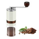 VKCHEFコーヒーミル手挽きコーヒーグラインダーセラミック臼コーヒー豆挽き珈琲ミル外部6度調節機可能お手入れ簡単水洗い可能小型急速挽く超細挽き均一な粉末コーヒ...