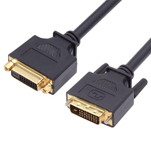 金メッキDVI - DVI (24+1) コネクターで最適な導電率を実現。DVIデバイスのホットプラグと最大1080p/2560pの解像度をサポート。 DVI-D 24+1ピンデュアルリンクフルピン配列、DDWG(デジタルディスプレイワーキンググループ)によって定義されたDVI規格に完全に準拠。 長さ50cm、シールドアンダーモールドが不要なEMI/RFI干渉から保護します。 デュアルリンクデジタルシグナリングにより、最大10Gbpsの高速伝送が可能です。フラットパネルディスプレイ、デジタルCRTディスプレイ、プロジェクター、HDTVと互換性があります。 DVI搭載デバイスをフラットパネルディスプレイ、デジタルCRTディスプレイ、プロジェクター、HDTV、DFPやLCDタイプを含むビデオプロジェクターに接続して拡張します。