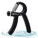 握力増強器ハンドグリップ握力グリッパー10-60kg負荷調整可能ハンドグリッパーストレスエクササイズ指手首力解消リハビリ器具テニス野球握力強化訓練握りやすい滑り...