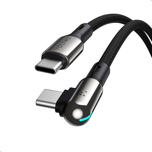 VOLTME USB C ケーブル L型 100W/5A PD3.0 急速充電 ナイロン編み タイプC ケーブ...