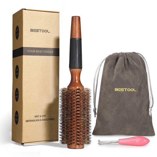 BESTOOLロールブラシヘアブラシロールくし木製櫛ヘアケア高級コームレディースメンズブローカール巻き..