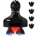 EMSヘッドスパ電動頭皮ブラシ頭皮ケア高輝度赤色LEDIPX7防水3D振動コードレス人間工学に基づいた設計小型化静音モーターお風呂乾湿両用全身適用EMSHEADSPAPRO
