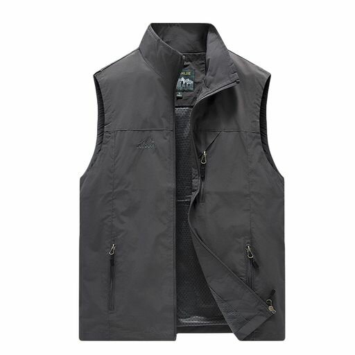 [BOIONi]防紫外線フィッシングベストメンズカメラマンベストアウトドア立ち襟ノースリーブ裏メッシュポケット多い夏秋軽量通気速乾防水多機能ミリタリー耐磨耗性釣り登山旅行(JPアルフ…