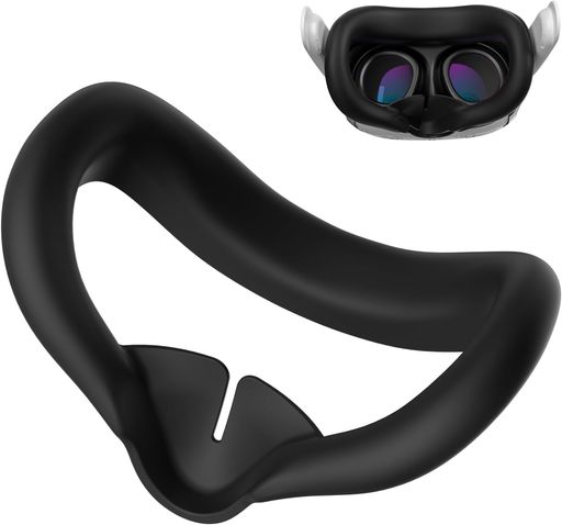 OLCLSSMetaQuest3用フェイシャル・インターフェース・フェイスカバーパッド、耐汗性PUフォームクッション-MetaQuest3用VRアクセサリー