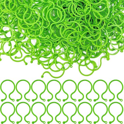 QTOETUII誘引クリップ植物サポートクリップ園芸クリップ結束バンド園芸用便利クリップ誘引作業つる性植物の誘導ガーデニング園芸用農業用100個入り