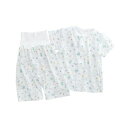 ベビー服パジャマ夏服薄手綿腹巻上下セット前開き半袖女の子男の子子供服メッシュ総柄贈り物宇宙柄恐竜柄80cm