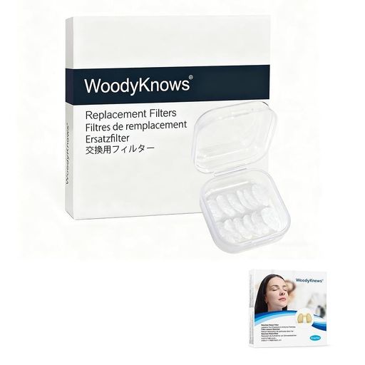 WoodyKnows ナスクリア鼻用フィルター 交換フィルター (交換フィルター 60個 L)