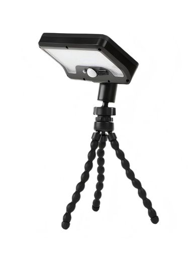 街灯 【2025年新型三脚式ソーラーライト】このソーラーライトは92個の超高輝度LEDチップを搭載し、800ルーメンの超高輝度と6000Kの昼白色光を提供します。屋外人感センサーライトの感応距離は5メートル、照明角度は120°で、玄関や庭の暗がりを消し去り、犯罪を効果的に予防し、住宅の安全性を向上させるのに非常に適しています。 【頑丈な三脚設計・360°回転】このソーラーセンサーライトは革新的な三脚設計を採用しており、必要に応じて木、フェンス、立て柱、鉄線網などの場所に固定できます。その三脚は非常に頑丈で力強く、横向きでも縦向きでもライトをしっかりと固定できます。したがって、配線やその他の設置ツールが不要で、設置が非常に柔軟です。必要な場所にライトを固定し、必要に応じてライトの照射角度を調整できます。センサーライトは庭、玄関、通路などの場所で使用するのに非常に適しており、また屋外キャンプ時に照明や雰囲気を調整する良い助けとなります。