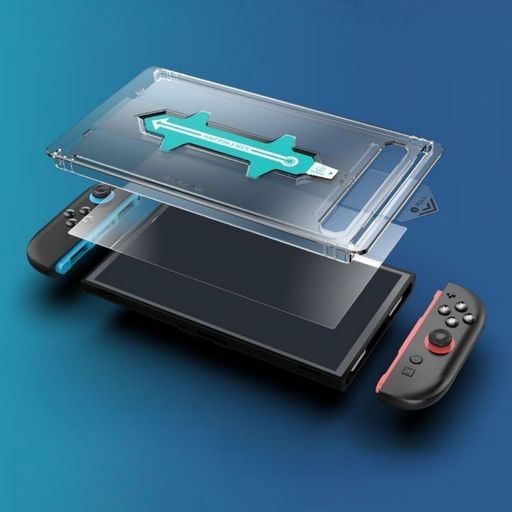 【1枚セット】BoerkeForSwitch2フィルム貼り付けキット付きスイッチ2ガラスフィルム強化ガラス硬度9H高透過率高感度タッチ指紋防止気泡防止撥水撥油耐衝撃貼り付け簡単液晶保護超薄飛散防…