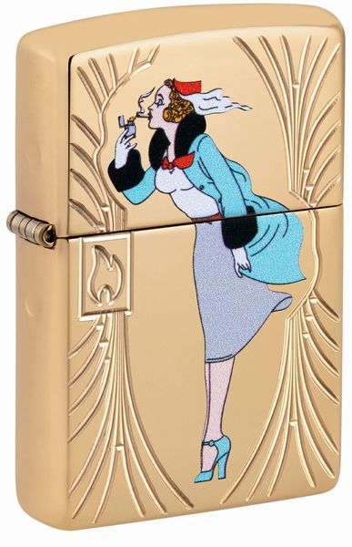 ZIPPO ウィンディ ガール85周年記念 #48413 Windy Girl 85th 両面加工 サイドシリアルナンバー入り ジッポー