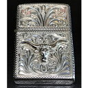 純銀製Ｚｉｐｐｏ ZIPPO SILVER KING シルバーキング 15SLV-1 バッファロースカル スターリングシルバー(純銀製)ジッポー