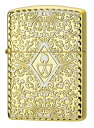 ZIPPO アーマー両面アラベスクBS ARMOR シルバー/ゴールドサテン仕上げ 両面加工 1201S849 ジッポー