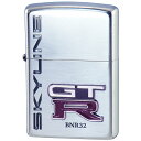 ZIPPO NISSAN EMBLEM スカイライン SKYLINE GT-R 日産エンブレムSV【BNR32】シルバー 二面加工 ジッポー