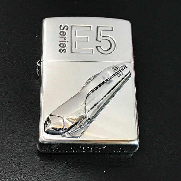 ZIPPO JR東日本 新幹線 E5系 JR東日本商品化許諾済み シルバーイブシ仕上げメタル貼り ジッポー