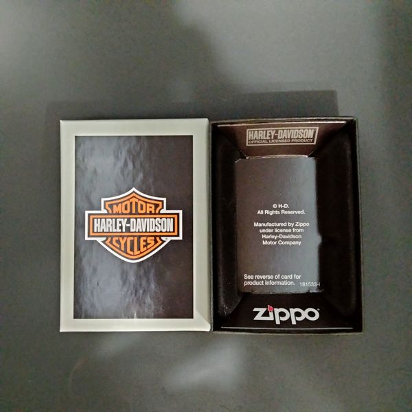 ZIPPO ジッポー HARLEY DAVIDSON ハーレーダビッドソン HDP-07 ビッグメタル シルバーイブシ エッチング シルバーイブシメタル 2