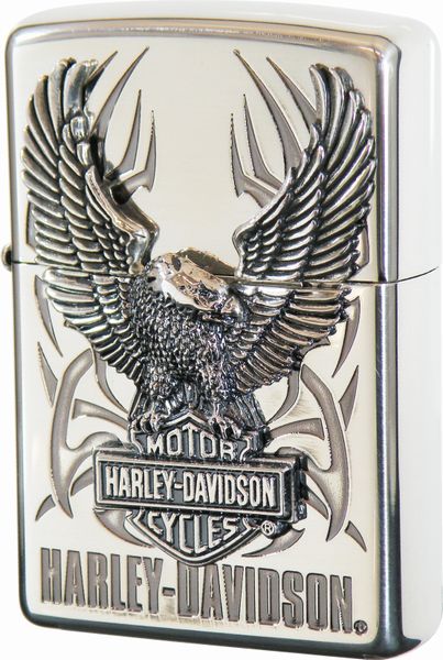 ZIPPO ジッポー HARLEY DAVIDSON ハーレーダビッドソン HDP-07 ビッグメタル シルバーイブシ エッチング シルバーイブシメタル 1