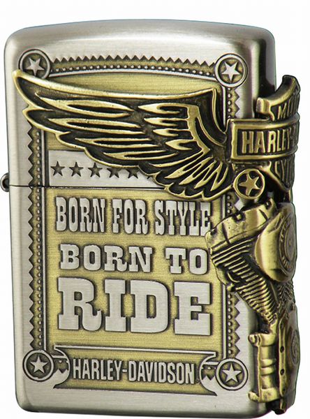 ZIPPO ジッポー HARLEY DAVIDSON ハーレーダビッドソン HDP-27 Ni&BSコンビ古美 エッチング BSイブシメ..