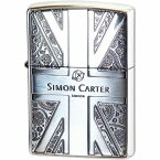 ZIPPO サイモン カーター SIMON CARTER SCP-39 ユニオン・ジャック エッチング銀イブシ仕上げ ジッポー