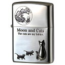 ZIPPO キャットシリーズ 2SIM-MOONCAT 銀貼りいぶし仕上げ ジッポー