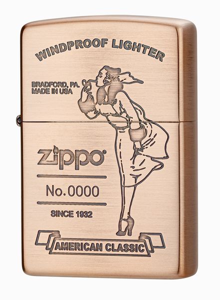 ZIPPO GAL AMERRICAN CLASSIC ガール アメリカン クラシック カッパー 1201S876 エッチング・シリアルナンバー入り銅古美仕上げ加工 ジッポー ⇒　ZIPPO キャラクター　を開く ⇒　ZIPPO 限定品・記...