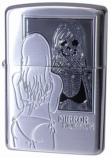 セクシーＺｉｐｐｏ ZIPPO MIRROR&HORROR Vol3 SEXY ミラー＆ホラー セクシー エッチングシルバーサテンBNi仕上 ジッポー