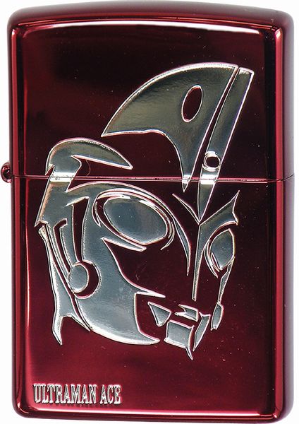 ZIPPO ULTRAMAN ACE ウルトラマンエース RDイオンS エッチングイオンコートレッド加工 両面加工 ジッポー