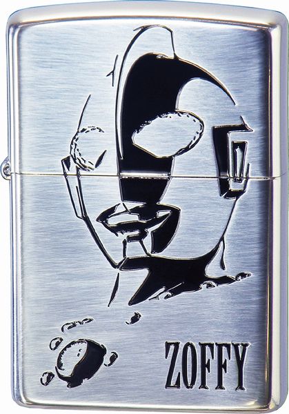 ZIPPO ULTRAMAN ZOFFY ウルトラマンゾフィー エッチングシルバー凹マスクBNi加工 両面加工 ジッポー