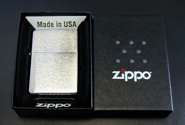 ZIPPO 200キャンドボトム クロームブラッシュ仕上げ ♯200CB 米国国内販売仕様 ジッポー