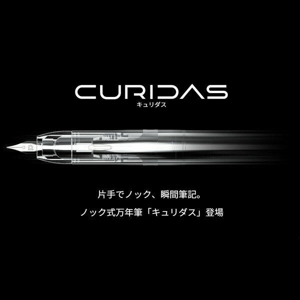 PLATINUM CURIDAS プラチナ キュリダス ＃50 アビスブルー（青）ノック式万年筆