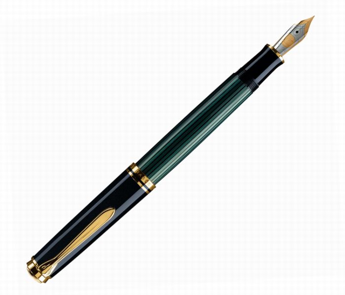 ペリカン Pelikan ペリカン スーベレーン M800 グリーンストライプ 緑縞 Green stripe ロジウム装飾18金ペン先 万年筆