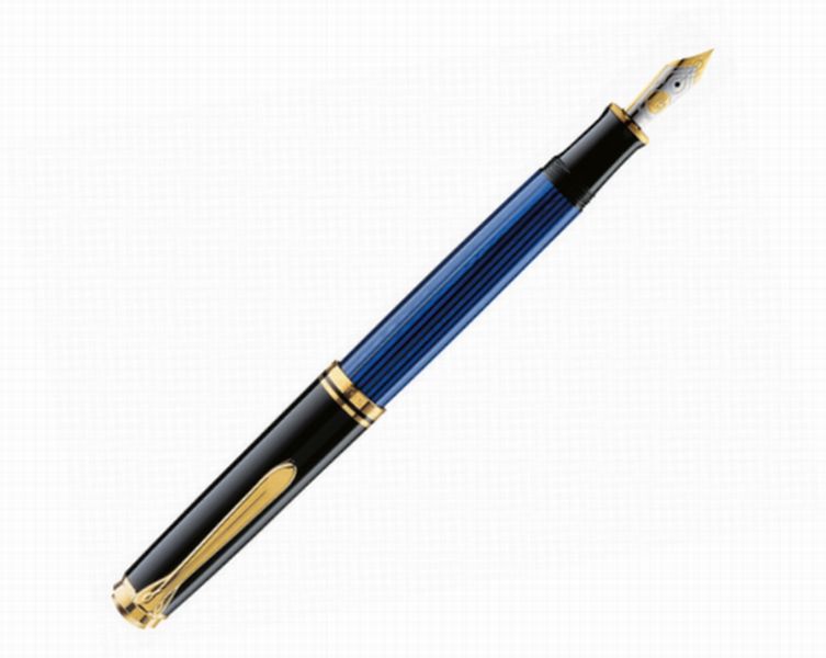 Pelikan ペリカン スーベレーン M800 ブルーストライプ Blue stripe 青縞 ロジウム装飾18金ペン先 万年筆