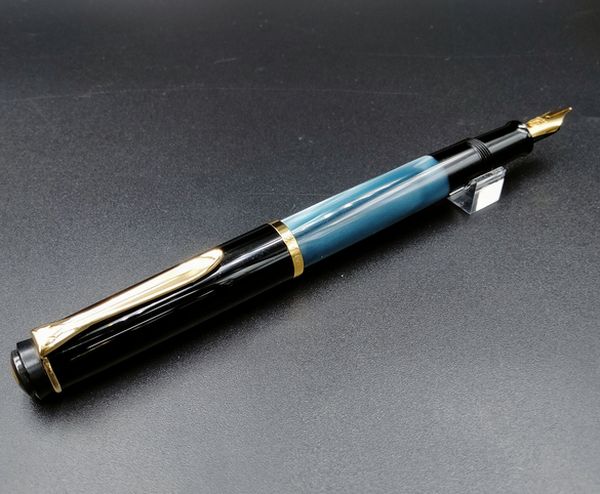 Pelikan ペリカン クラシック M200 マーブルグリーン 24金ゴールドプレートスチールペン先 万年筆