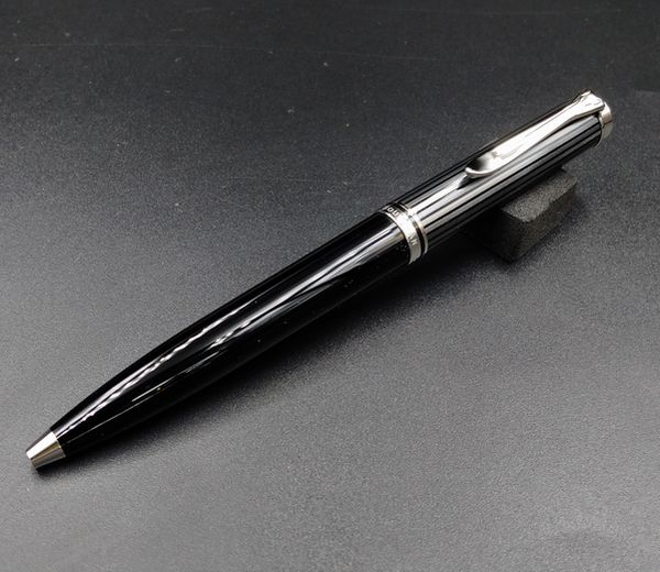 Pelikan ペリカン スーベレーン K605 シルバートリム Black stripe ブラックストライプ ボールペン