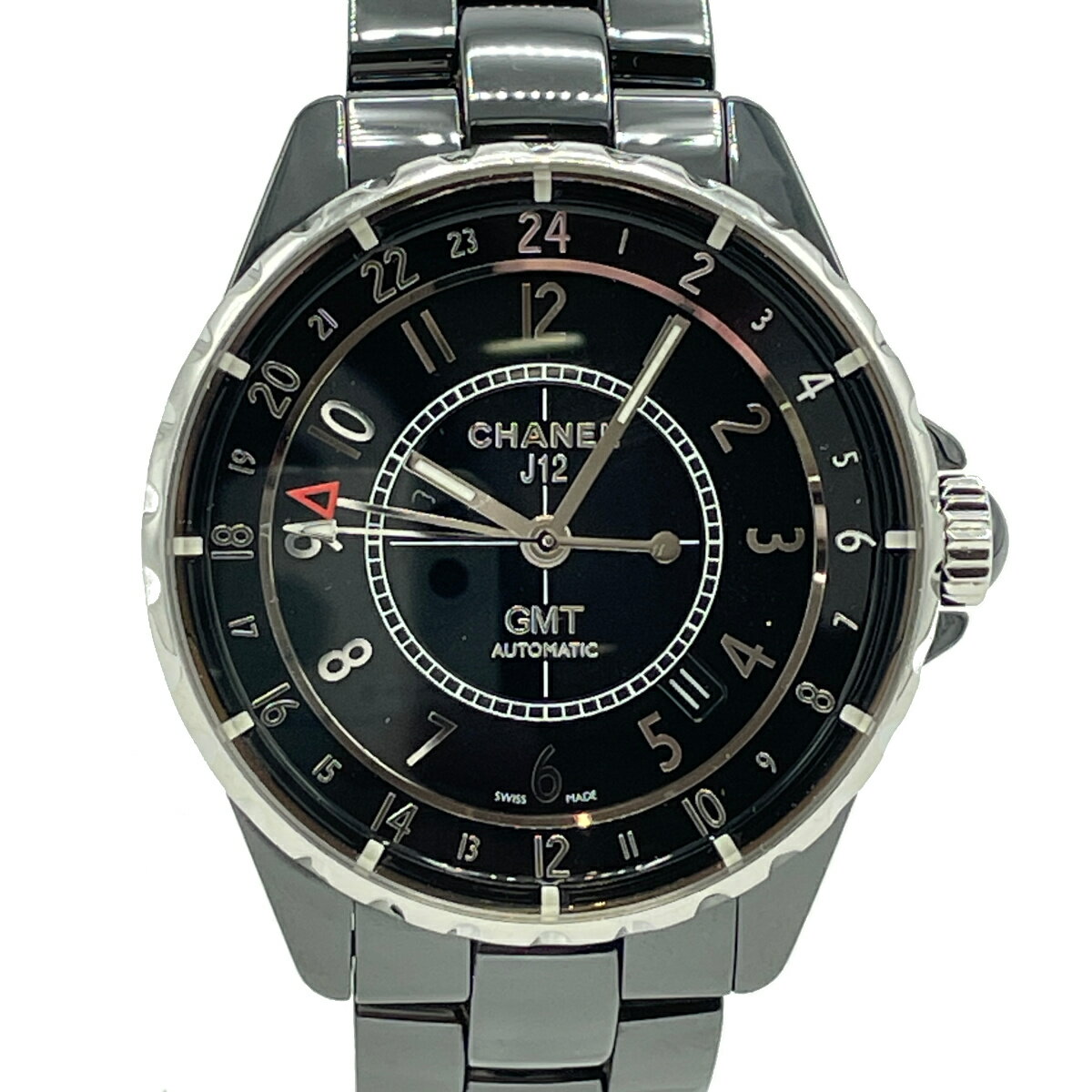 CHANEL (シャネル) J12GMT 腕時計 セラミック ブラック H3102 ランクA