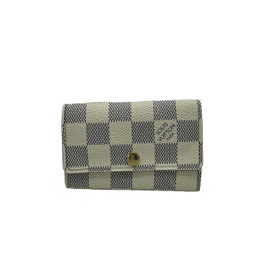LOUIS VUITTON (ルイヴィトン) ミュルティクレ6 6連キーケース N61745 ダミエ・アズール ランクB キーケース メンズ レディース スマートキーケース 車 キーリング 小銭入れ 小さい コンパクト ミニ 人気 おしゃれ かわいい 大人 スマート ギフト プレゼント 送料無料 女性